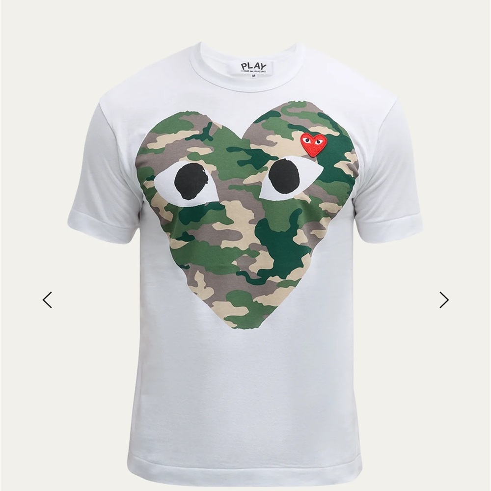 ❤️ COMMES DES GARÇON camo heart tee ❤️